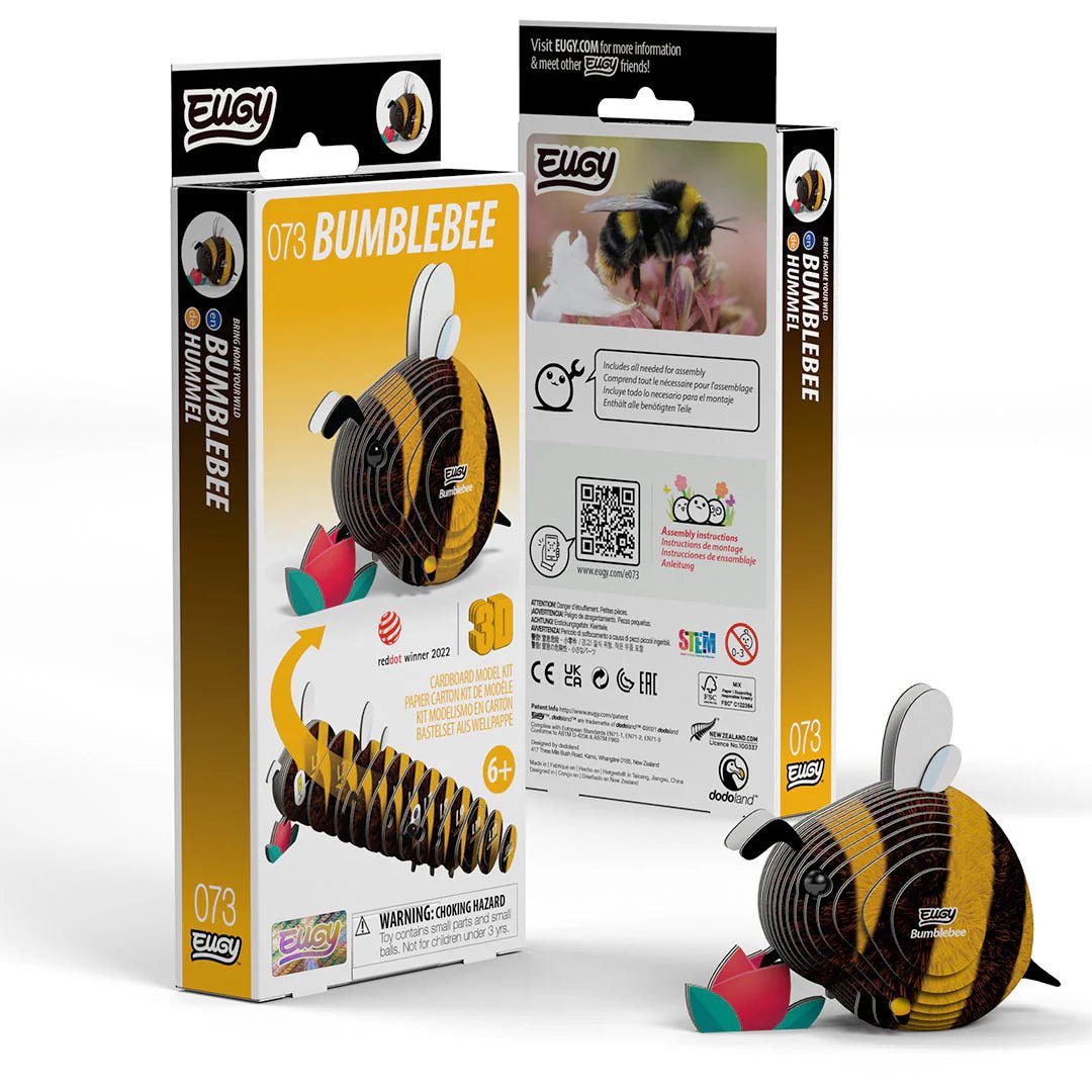 Eugy | 3D Cardboard Model Kit | Insect Life | Hommel | 27 stukjes | 6+ - Kleine Eland