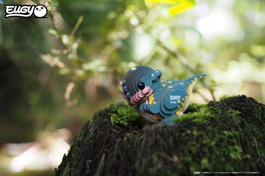 Eugy | 3D Cardboard Model Kit | Prehistoric Life | Pachycephalosaurus | 6+ - Kleine Eland