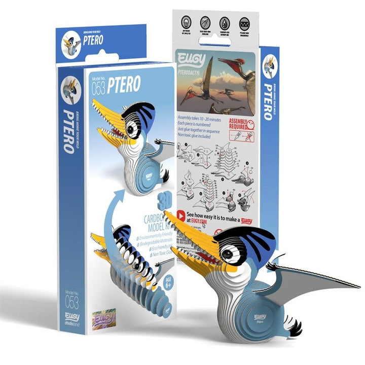 Eugy | 3D Cardboard Model Kit | Prehistoric Life | Ptero | 6+ - Kleine Eland