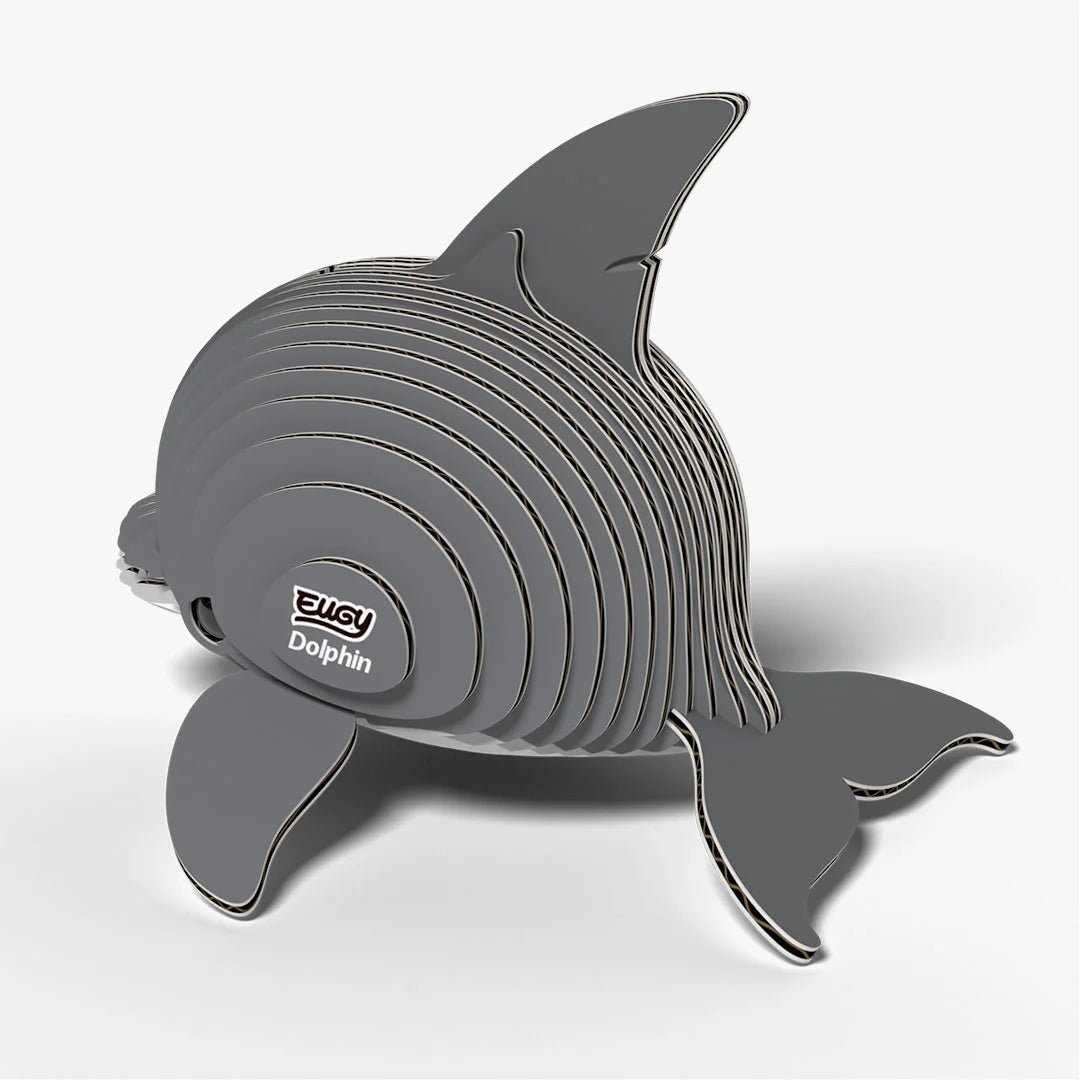 Eugy | 3D Cardboard Model Kit | Sea Life | Dolfijn | 28 stukjes | 6+ - Kleine Eland