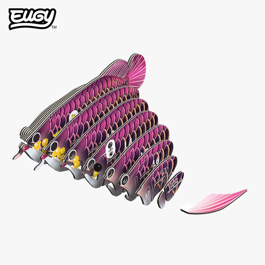 Eugy | 3D Cardboard Model Kit | Sea Life | Drakenvis | 27 stukjes | 6+ - Kleine Eland