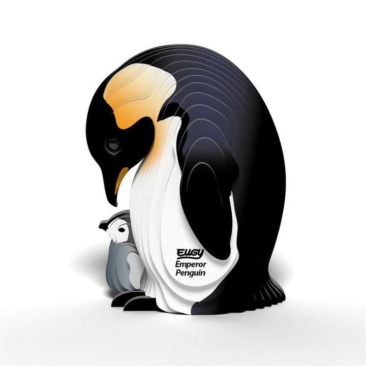 Eugy | 3D Cardboard Model Kit | Sea Life | Emperor Penguin | 6+ - Kleine Eland