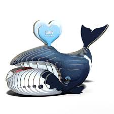 Eugy | 3D Cardboard Model Kit | Sea Life | Groenlandse Walvis | 6+ - Kleine Eland