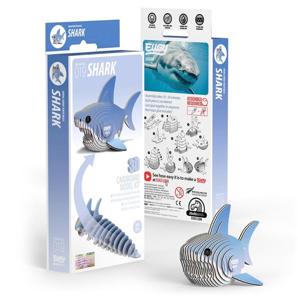 Eugy | 3D Cardboard Model Kit | Sea Life | Haai | 6+ - Kleine Eland