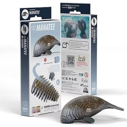 Eugy | 3D Cardboard Model Kit | Sea Life | Manatee | Zeekoe | 6+ - Kleine Eland