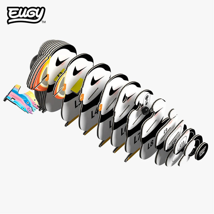Eugy | 3D Cardboard Model Kit | Sea Life | Papegaaiduiker | 35 stukjes | 6+ - Kleine Eland