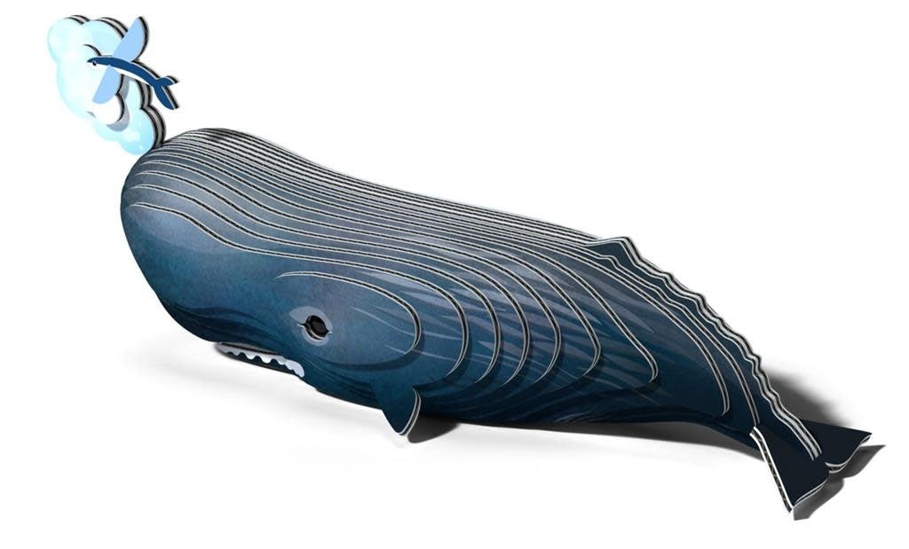 Eugy | 3D Cardboard Model Kit | Sea Life | Potvis | 6+ - Kleine Eland