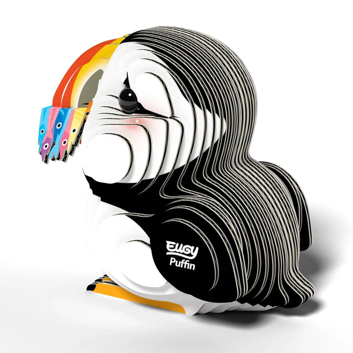 Eugy | 3D Cardboard Model Kit | Sea Life | Puffin | 6+ - Kleine Eland