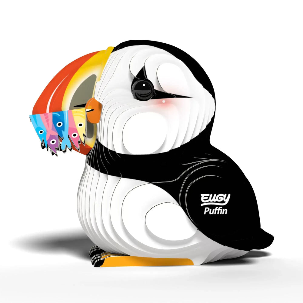 Eugy | 3D Cardboard Model Kit | Sea Life | Puffin | 6+ - Kleine Eland