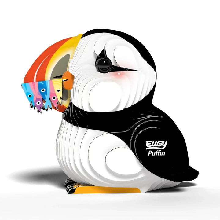 Eugy | 3D Cardboard Model Kit | Sea Life | Puffin | 6+ - Kleine Eland