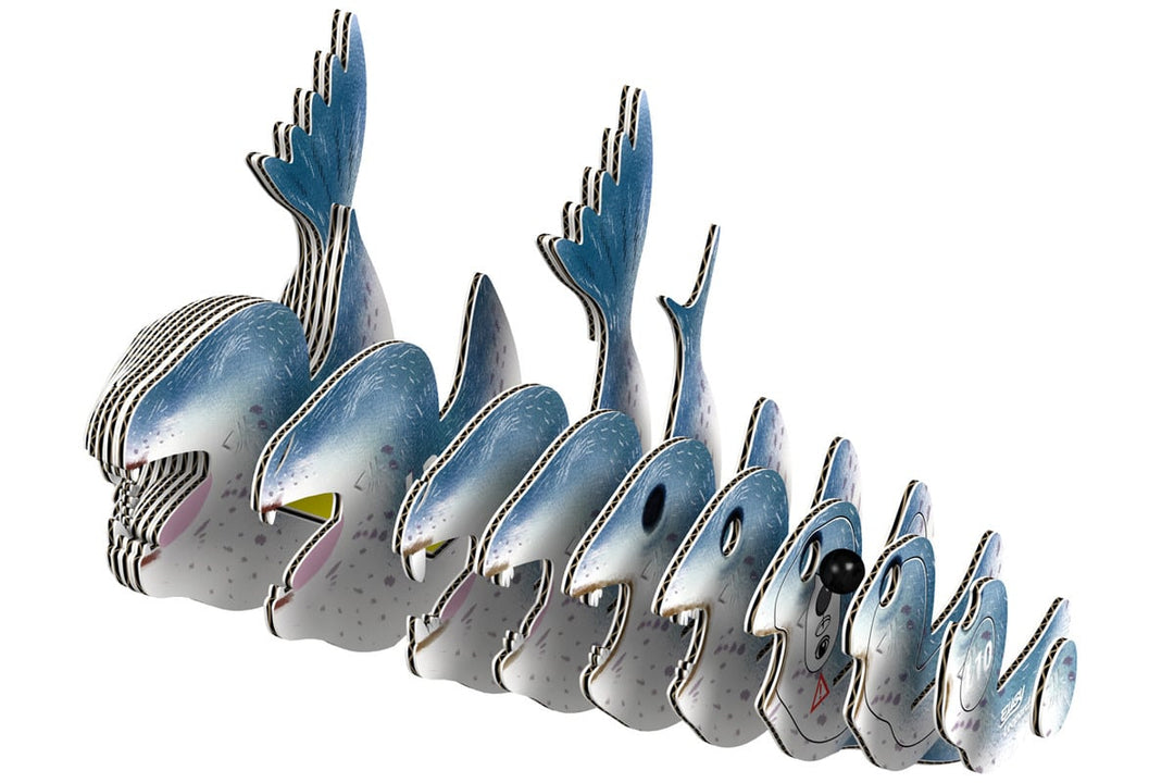 Eugy | 3D Cardboard Model Kit | Sea Life | Zeeluipaard | 6+ - Kleine Eland