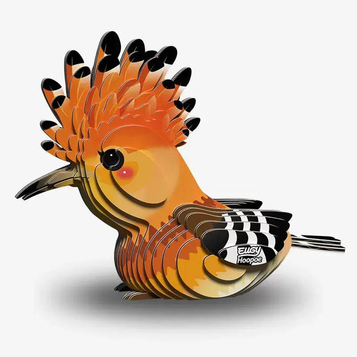 Eugy | 3D Cardboard Model Kit | Vogel | Hoopoe (Upupa epops) | 6+ - Kleine Eland