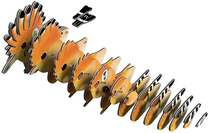 Eugy | 3D Cardboard Model Kit | Vogel | Hoopoe (Upupa epops) | 6+ - Kleine Eland