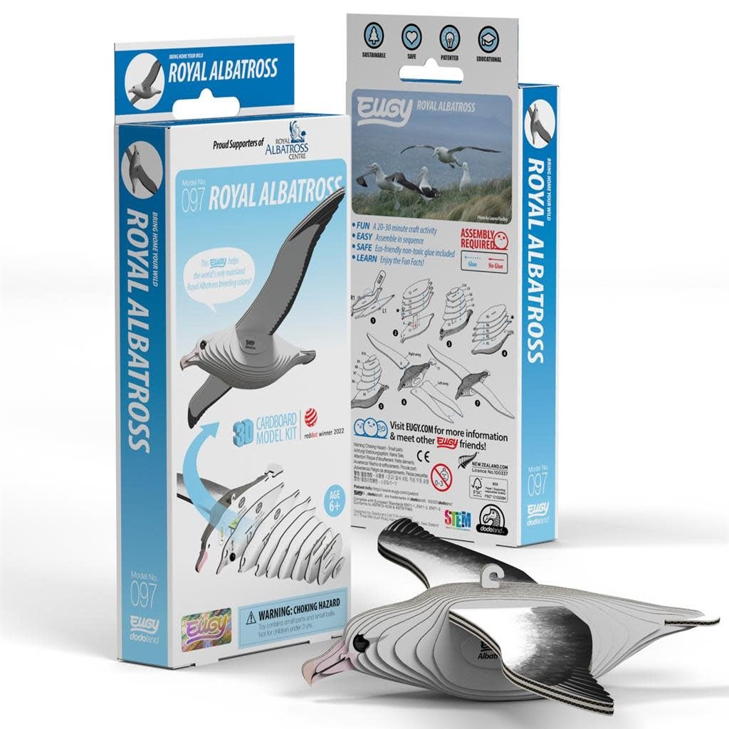 Eugy | 3D Cardboard Model Kit | Vogel | Konings Albatros | 6+ - Kleine Eland