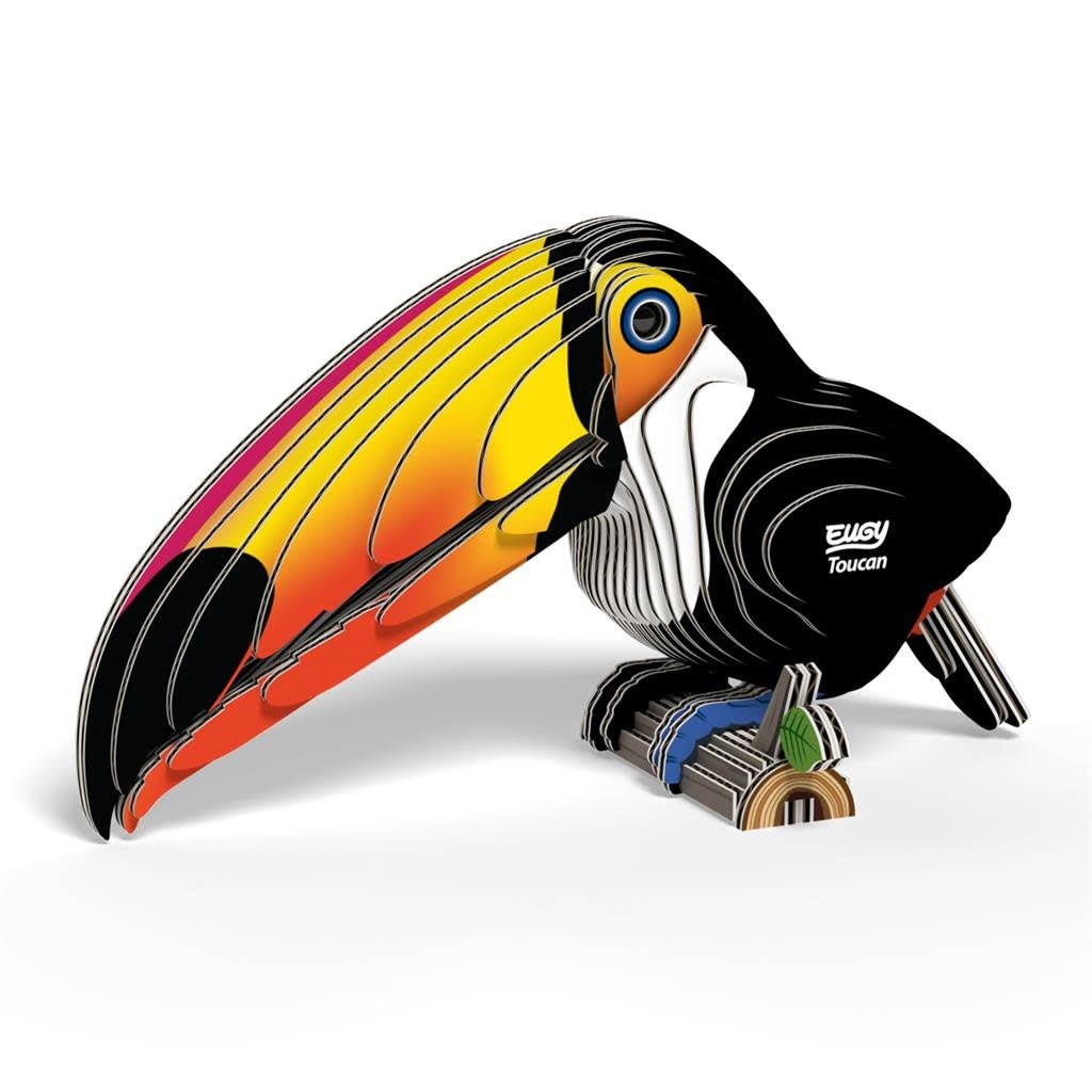 Eugy | 3D Cardboard Model Kit | Vogel | Toekan | 6+ - Kleine Eland