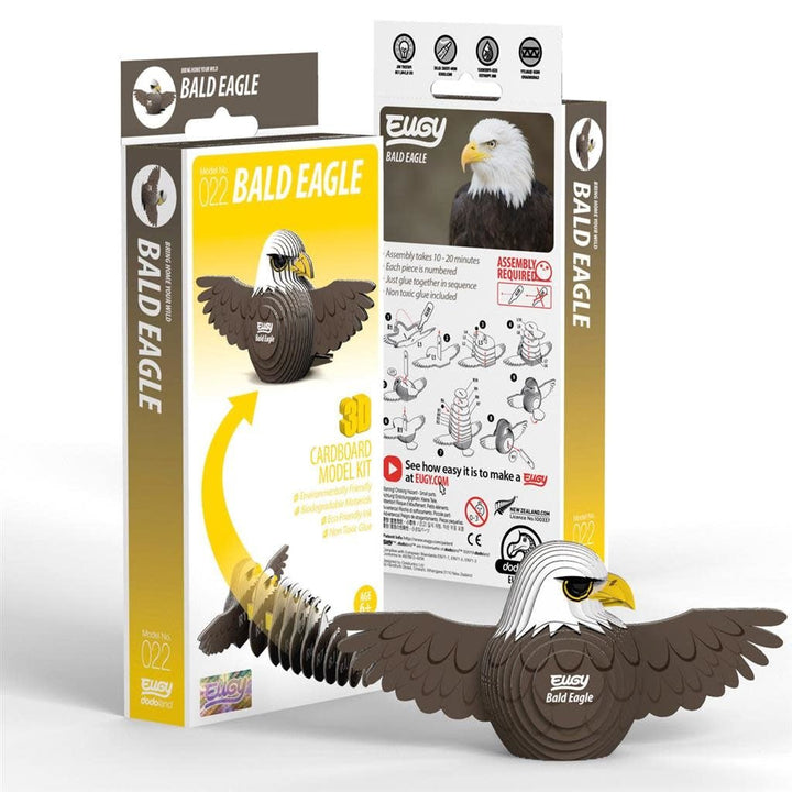 Eugy | 3D Cardboard Model Kit | Wild Life | Adelaar | 6+ - Kleine Eland