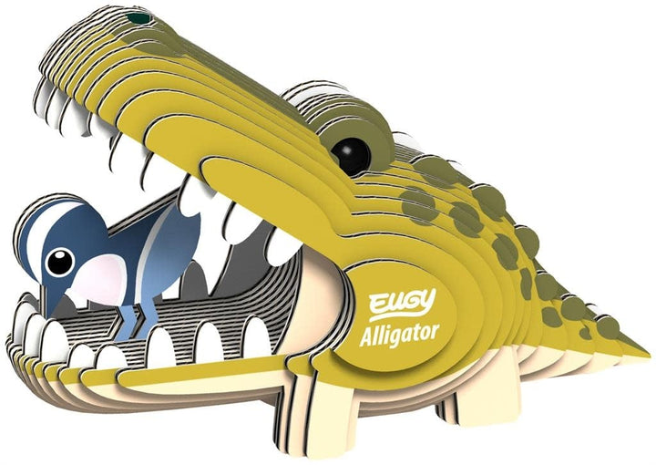 Eugy | 3D Cardboard Model Kit | Wild Life | Alligator | 6+ - Kleine Eland