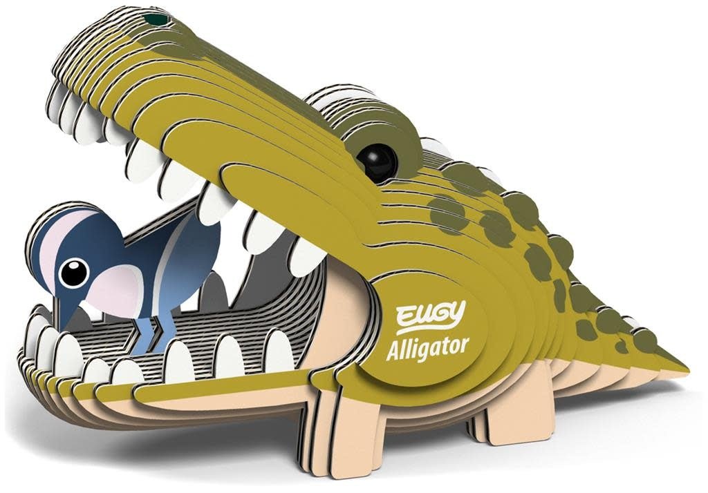 Eugy | 3D Cardboard Model Kit | Wild Life | Alligator | 6+ - Kleine Eland