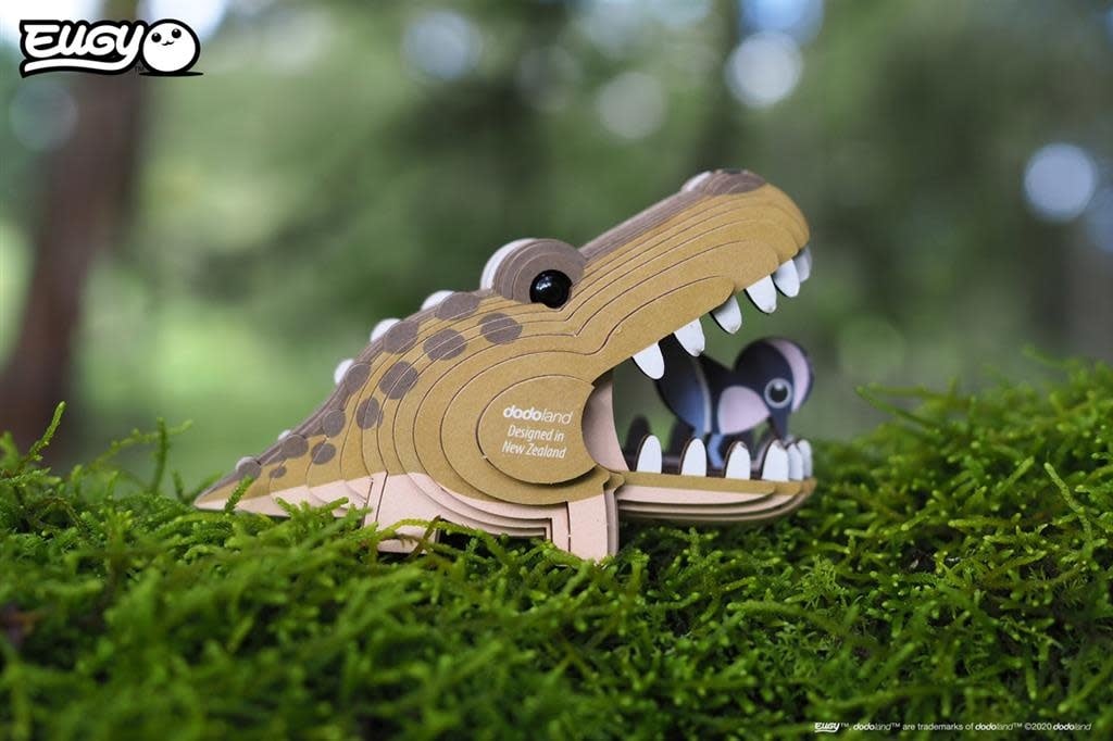 Eugy | 3D Cardboard Model Kit | Wild Life | Alligator | 6+ - Kleine Eland