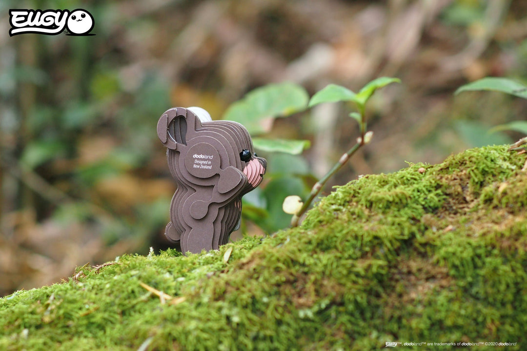 Eugy | 3D Cardboard Model Kit | Wild Life | Beer | 29 stukjes | 6+ - Kleine Eland