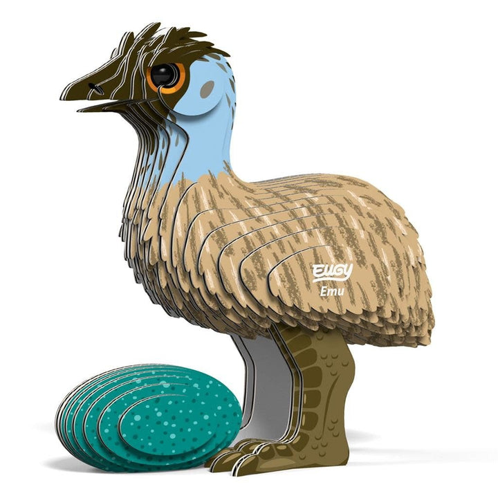 Eugy | 3D Cardboard Model Kit | Wild Life | Emoe | 6+ - Kleine Eland