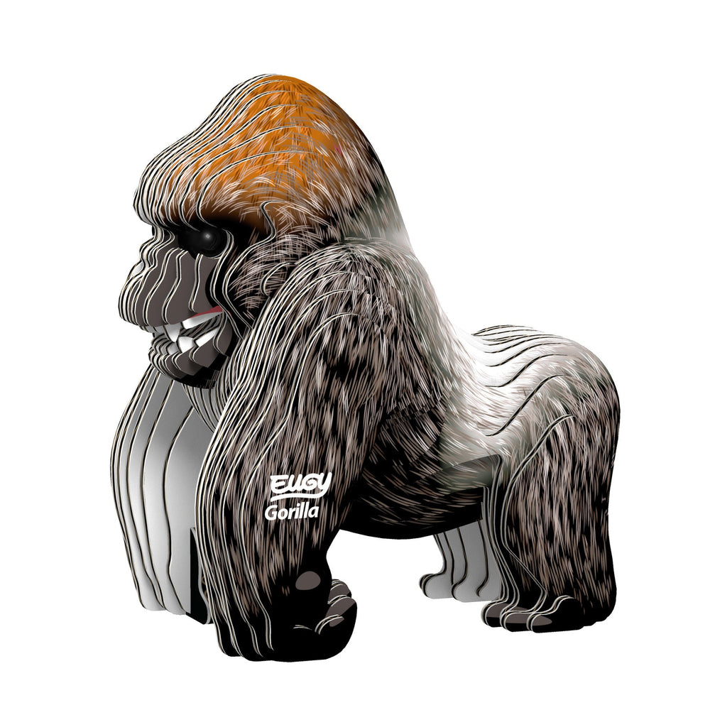 Eugy | 3D Cardboard Model Kit | Wild Life | Gorilla | 6+ - Kleine Eland