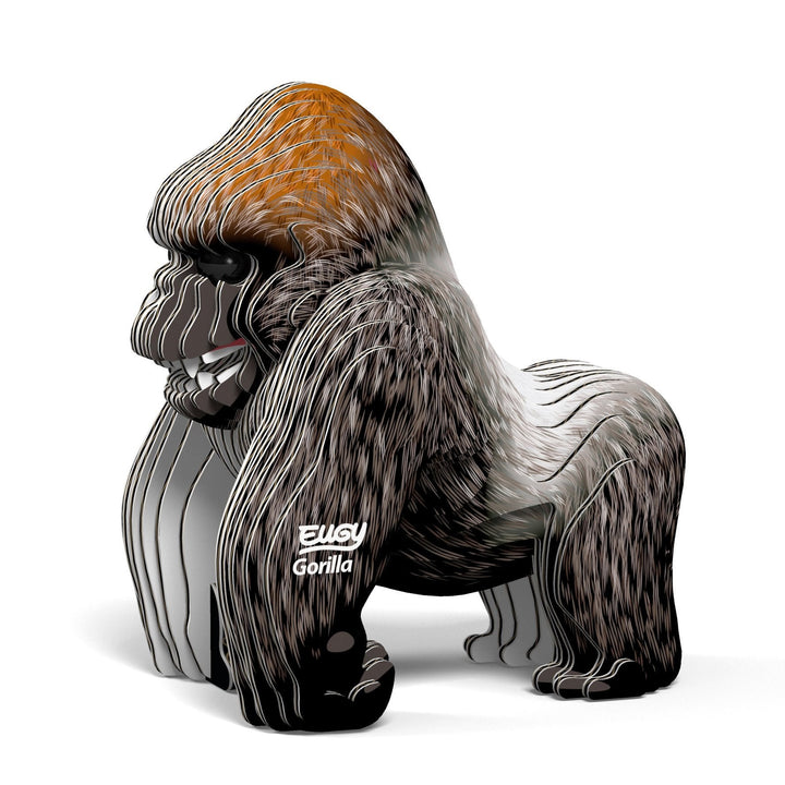 Eugy | 3D Cardboard Model Kit | Wild Life | Gorilla | 6+ - Kleine Eland