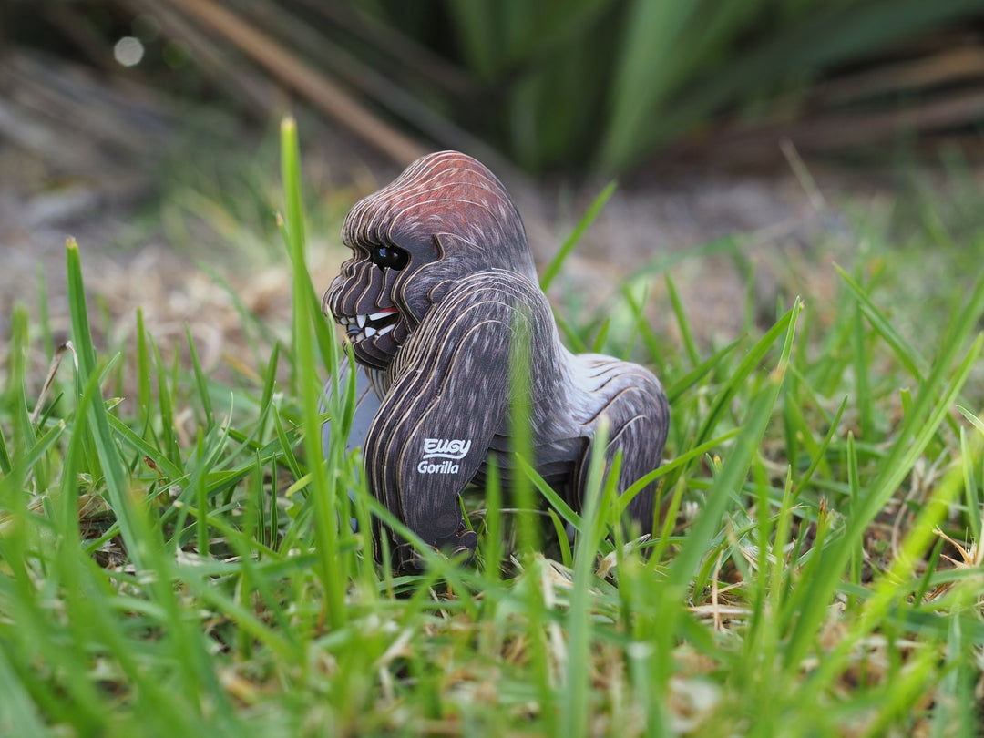 Eugy | 3D Cardboard Model Kit | Wild Life | Gorilla | 6+ - Kleine Eland