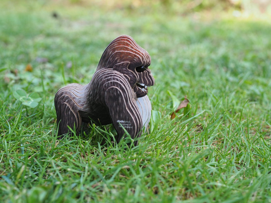 Eugy | 3D Cardboard Model Kit | Wild Life | Gorilla | 6+ - Kleine Eland