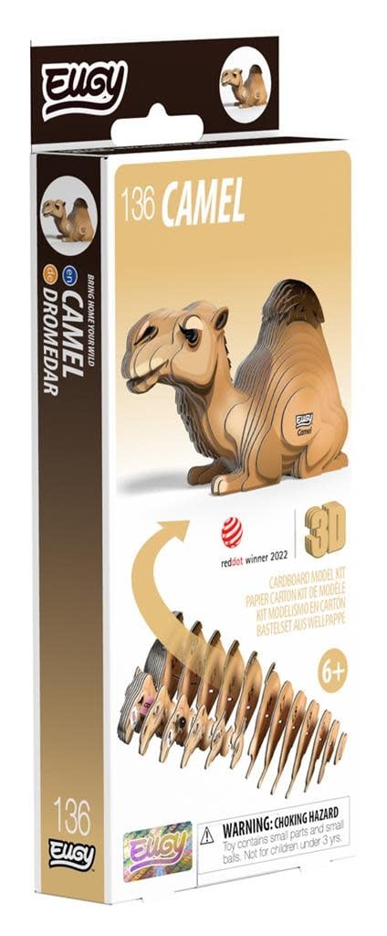 Eugy | 3D Cardboard Model Kit | Wild Life | Kameel | 6+ - Kleine Eland