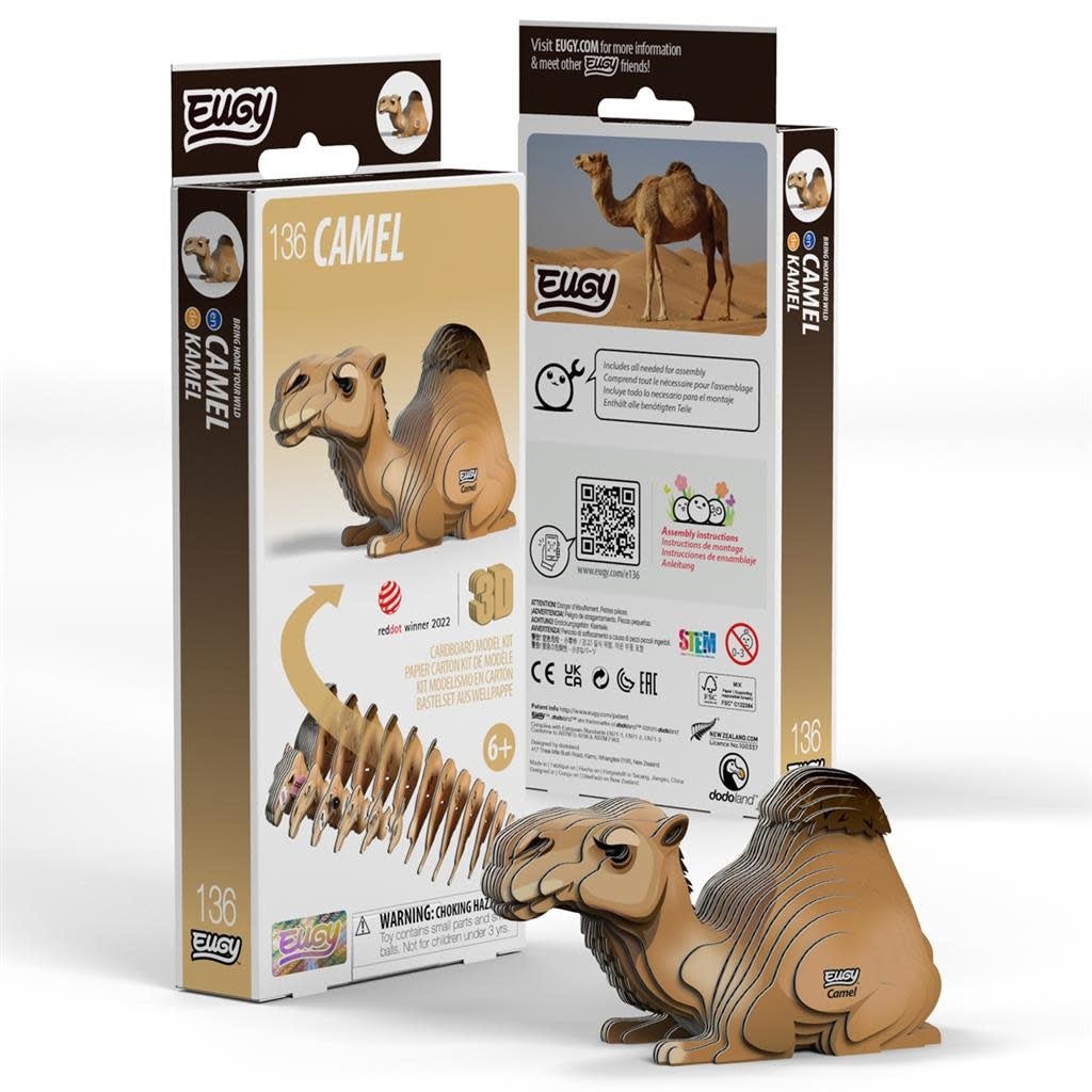 Eugy | 3D Cardboard Model Kit | Wild Life | Kameel | 6+ - Kleine Eland