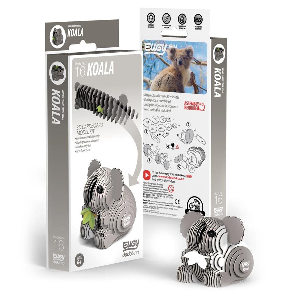 Eugy | 3D Cardboard Model Kit | Wild Life | Koala | 6+ - Kleine Eland