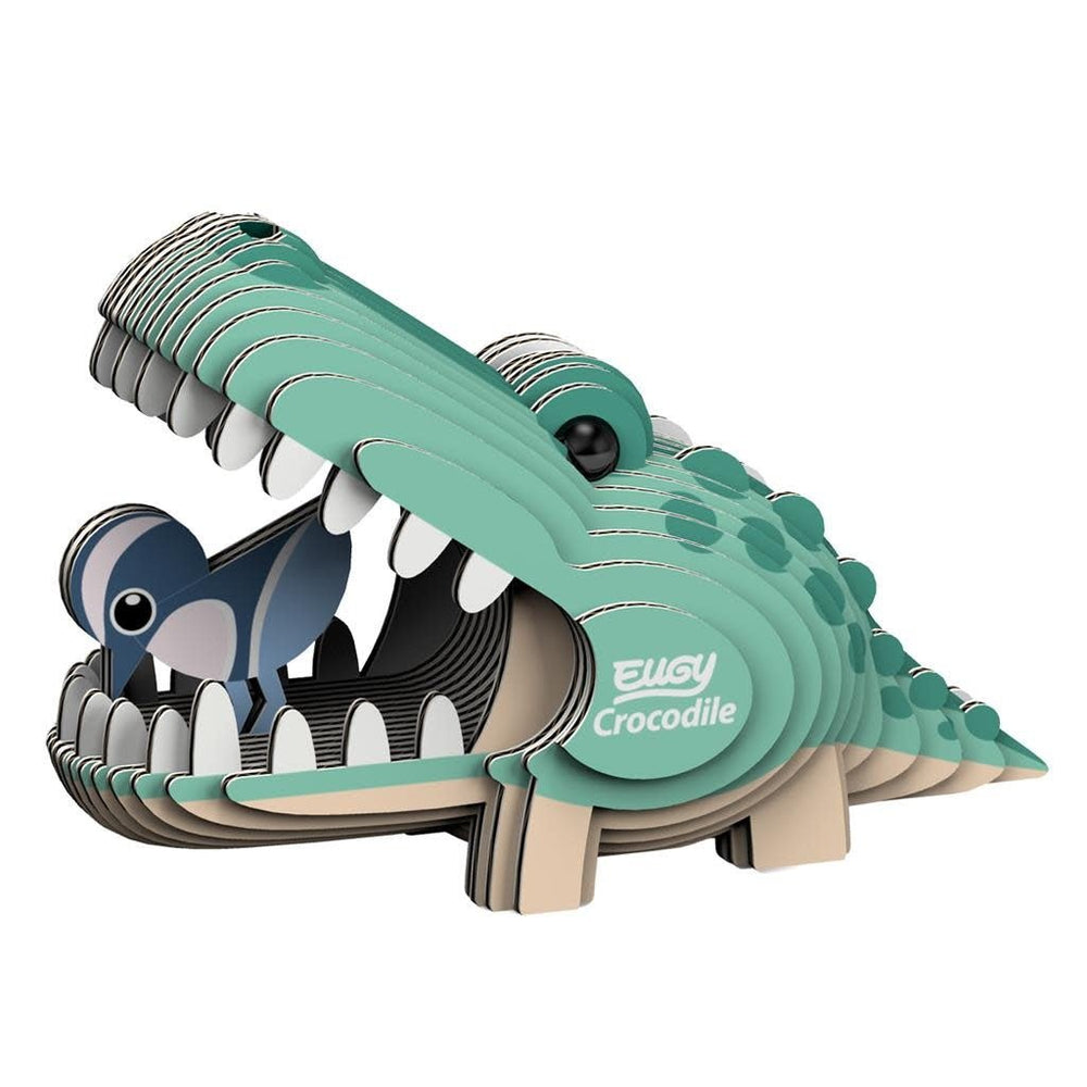 Eugy | 3D Cardboard Model Kit | Wild Life | Krokodil | 6+ - Kleine Eland