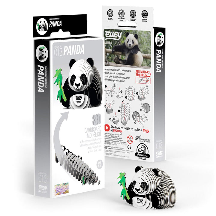 Eugy | 3D Cardboard Model Kit | Wild Life | Panda | 6+ - Kleine Eland