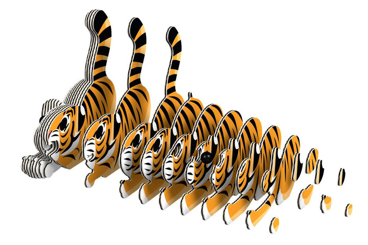 Eugy | 3D Cardboard Model Kit | Wild Life | Tijger | 6+ - Kleine Eland