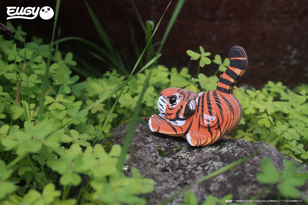 Eugy | 3D Cardboard Model Kit | Wild Life | Tijger | 6+ - Kleine Eland