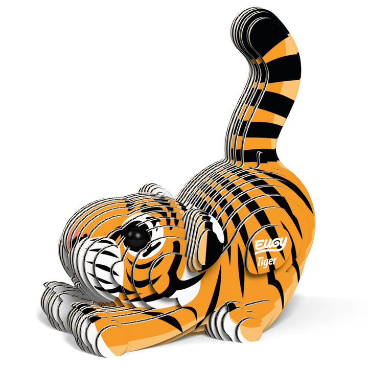 Eugy | 3D Cardboard Model Kit | Wild Life | Tijger | 6+ - Kleine Eland