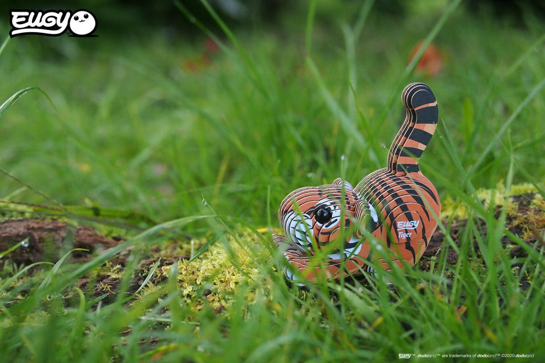 Eugy | 3D Cardboard Model Kit | Wild Life | Tijger | 6+ - Kleine Eland