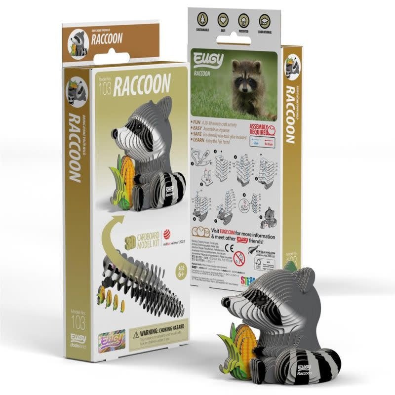 Eugy | 3D Cardboard Model Kit | Wild Life | Wasbeer | 6+ - Kleine Eland