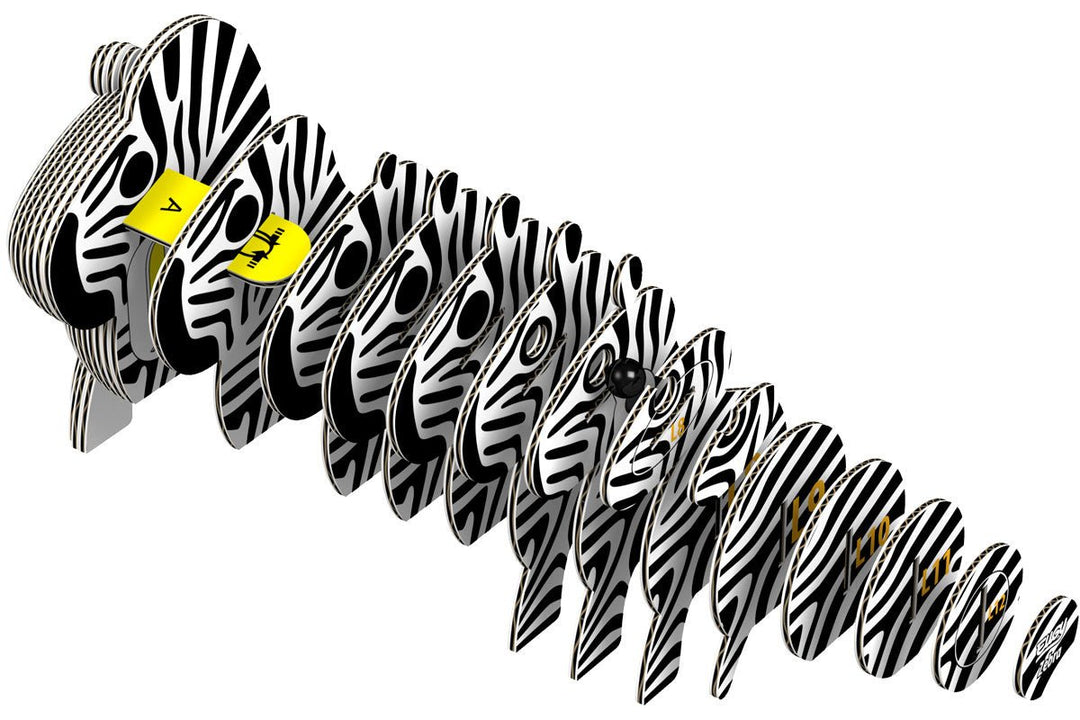 Eugy | 3D Cardboard Model Kit | Wild Life | Zebra | 6+ - Kleine Eland