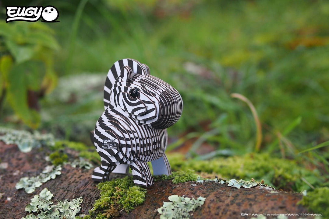 Eugy | 3D Cardboard Model Kit | Wild Life | Zebra | 6+ - Kleine Eland