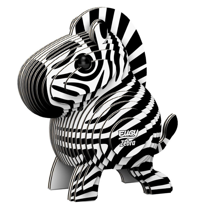 Eugy | 3D Cardboard Model Kit | Wild Life | Zebra | 6+ - Kleine Eland