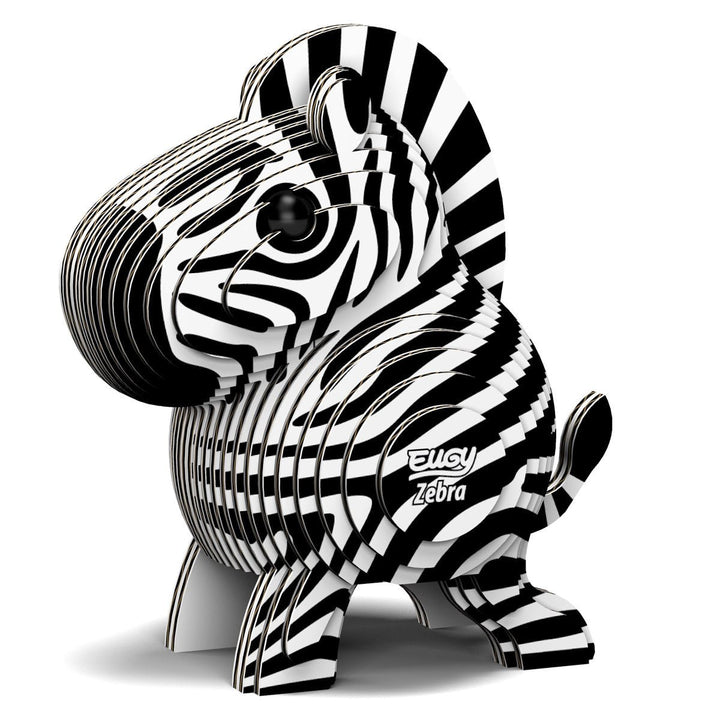 Eugy | 3D Cardboard Model Kit | Wild Life | Zebra | 6+ - Kleine Eland
