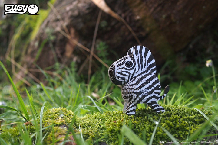 Eugy | 3D Cardboard Model Kit | Wild Life | Zebra | 6+ - Kleine Eland