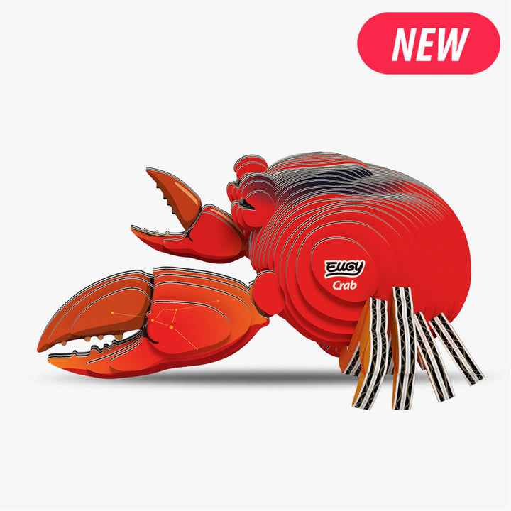 Eugy krab 3D model met beweegbare grote schaar