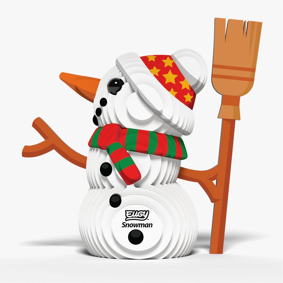 Eugy Sneeuwman kartonnen 3D model