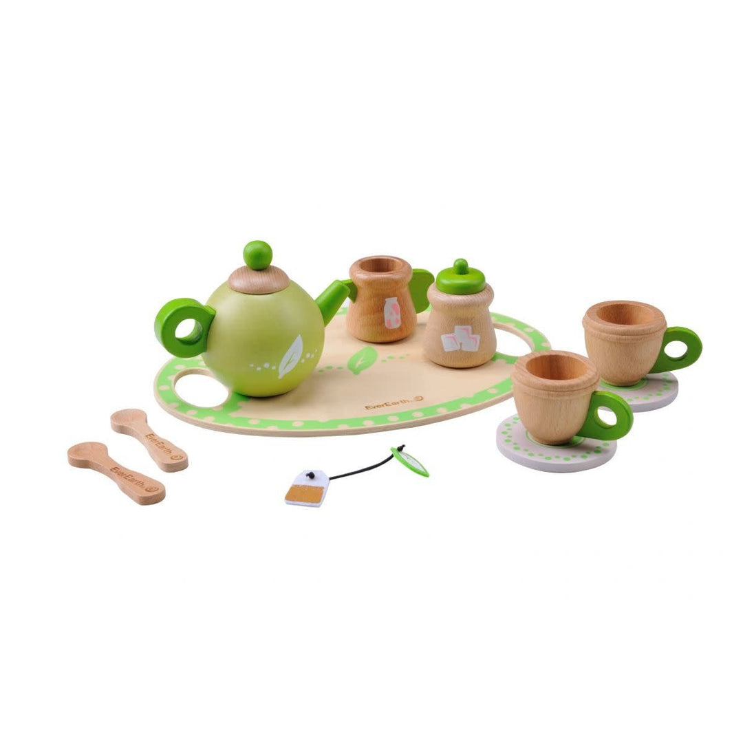 EverEarth | Houten Theeservies | 13 delig | 3+ - Kleine Eland