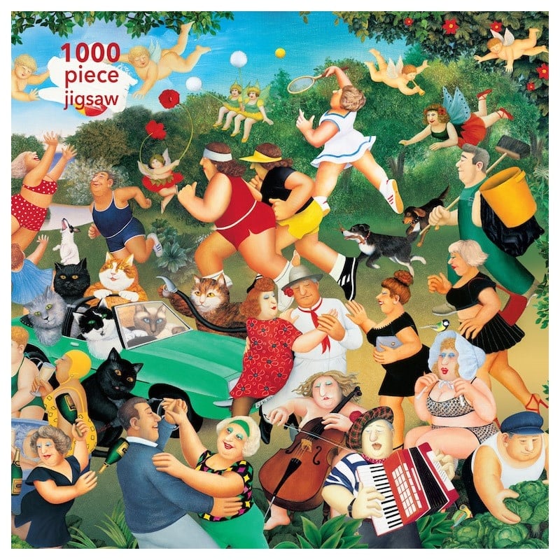 Flame Tree Publishing | 1000 pieces Puzzle | Beryl Cook | Good Times | 73.5 x 51 cm - Kleine Eland