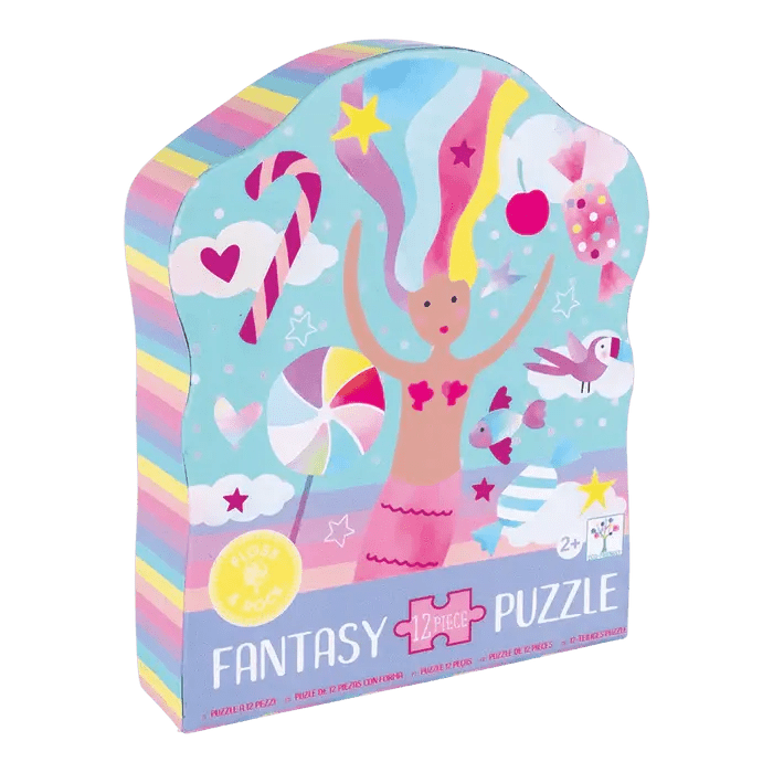 Floss &amp; Rock | Jigsaw Puzzle in Shaped Box | 12 delig | Fantasy | 2+ - Kleine Eland