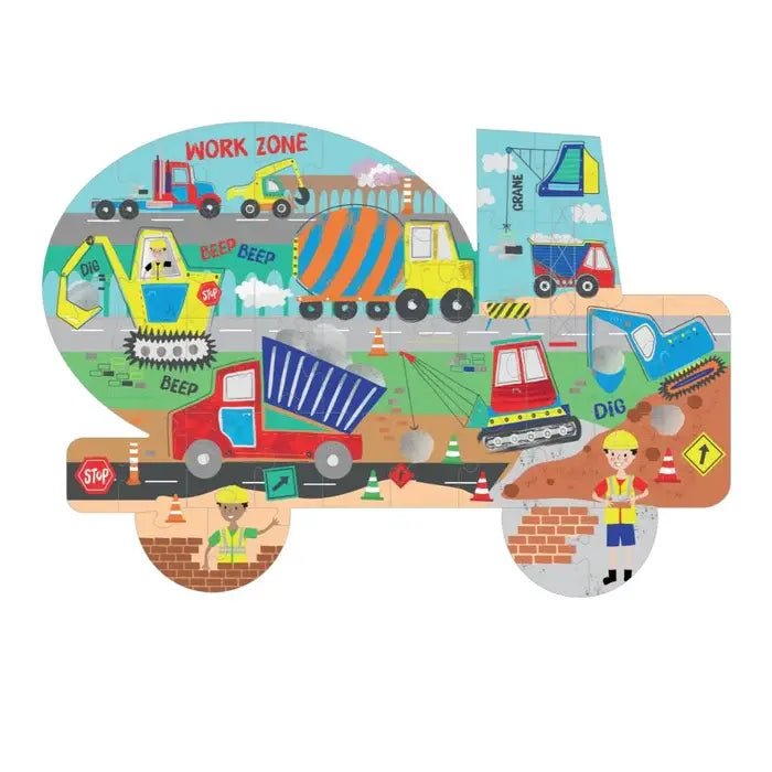Floss &amp; Rock | Jigsaw Puzzle in Shaped Box | 40 delig | Construction | 3+ - Kleine Eland